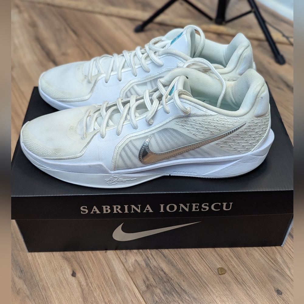 Nike Sabrina 2 "White Noise" Basketball Sneakers, Mens 13.5